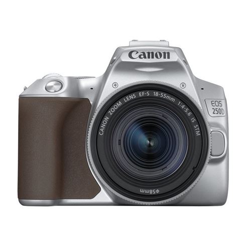 Gearceerd behalve voor massa Photospecialist - Canon EOS 250D Silver + 18-55mm F./4-5.6 IS STM SL
