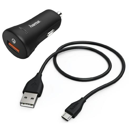 getuige Inwoner Momentum Hama Car Charger Set Micro USB 3A Charger QC3.0 - Photospecialist